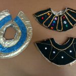 reversible black & gold_gold & blue stars Egyptian collars