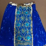 royal blue sequin skirt