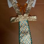 egypt male gold _ green flap w_suspenders